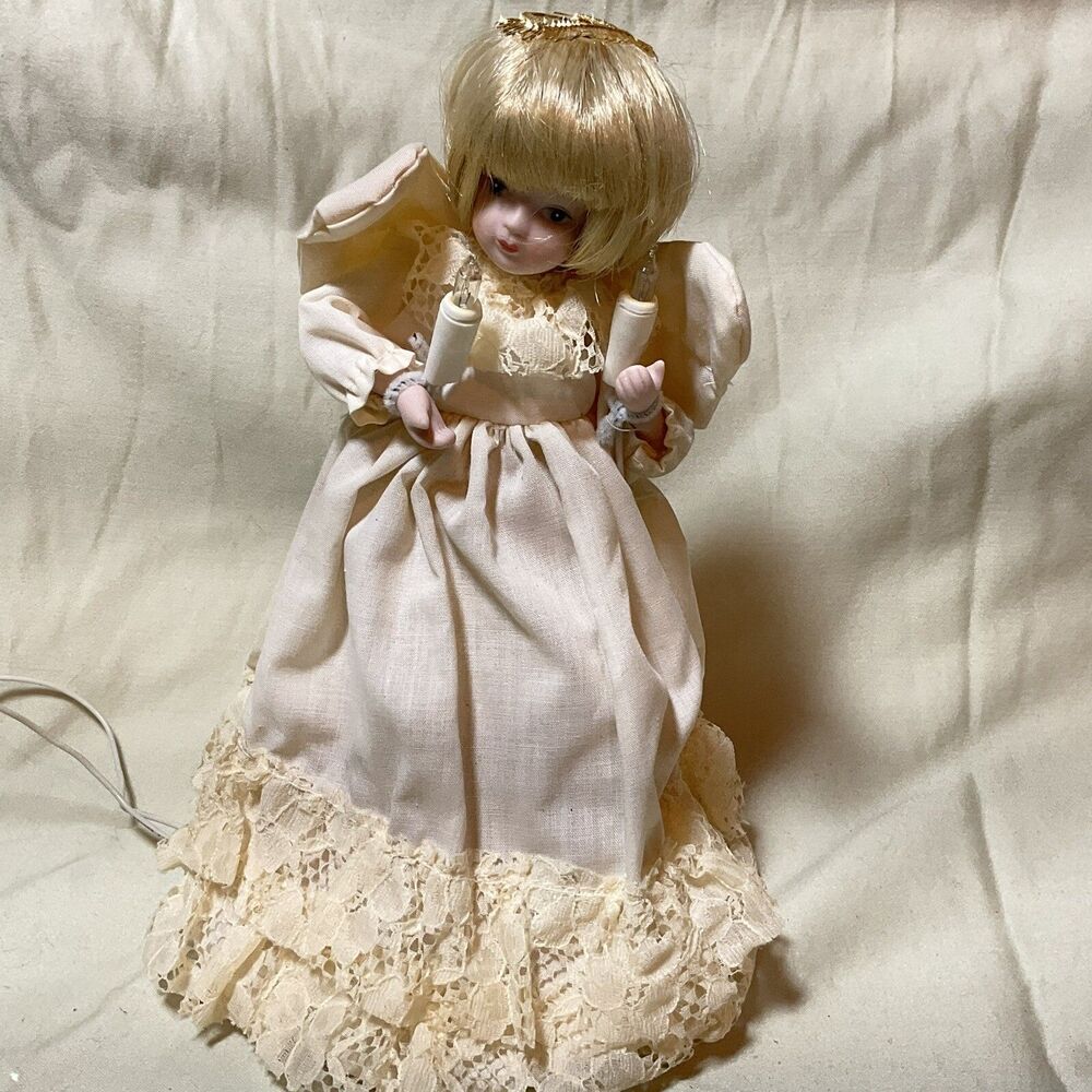 Angelic Lighted  Tree Topper Tested Grannycore